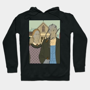 American gothic zombies Hoodie